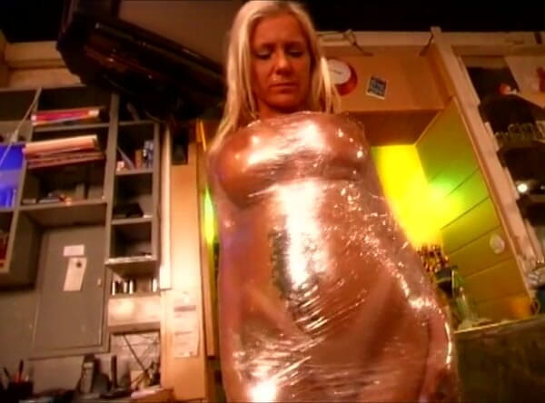 Maledom Austria: Sado Master and his female assistant wrap a sexy slave...