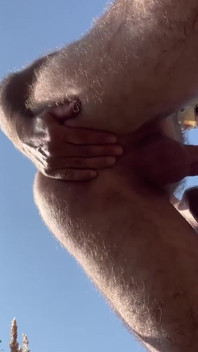 Outdoor Masturbation in the Forest, Bottom Detail View