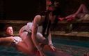 Soi Hentai: Comander beruntung seks threesome sama dua cewek hot bagian 01 - animasi 3d...