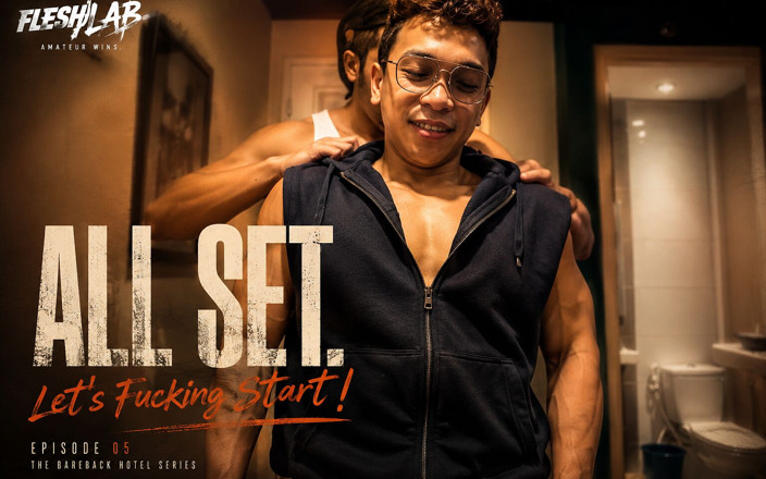 Fleshlab studios: All Set - vamos começar! Asia Twink fica com tesão no...