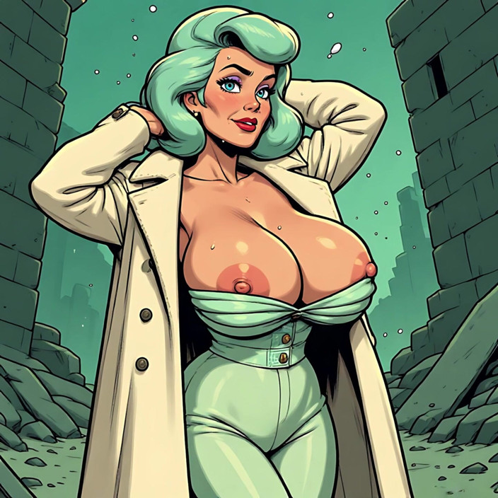 AI Porn: Komiksový styl Tits Out Art