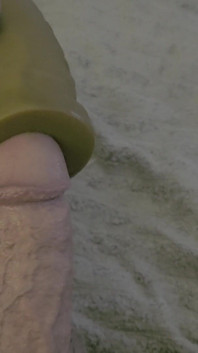 Playing with a Cock Sleeve