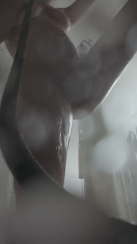 Tight Hairy Pussy Pissing in the Shower