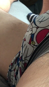 Casually Wanking While Daddy Is Around