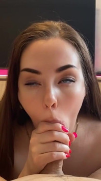 Spring Break with Younger Stepsister Ends with Sleepy Blowjob!