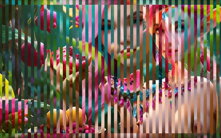 AI Girls: Big Breasted Nude Elf Girl with Dragon Fruit