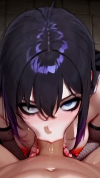 Ai Anime, o femeie frumoasă și sexy suge pula, călărește pula, pe la spate. Muie Spermă