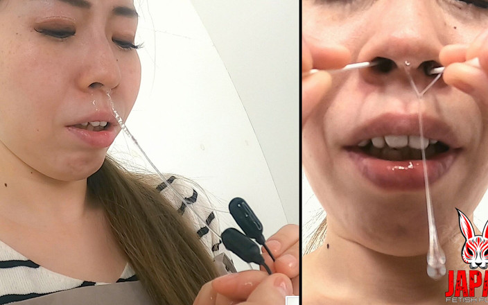 Japan Fetish Fusion: Chinatsu hashino stimolante il suo naso per produrre cibo e...