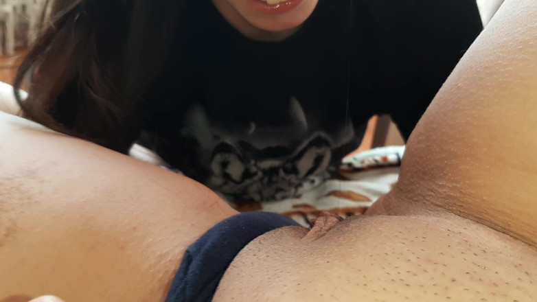 Lesbian-illusion: My Girlfriend After a Long Separation Kisses, Licks, Sucks, Plays...