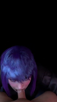 Motoko ti fa un pompino salivoso | Un fantasma nella parodia della shell