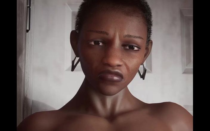 denisporco animation: Pantat bahenol cewek semok kulit hitam ini dientot habis-habisan sama...