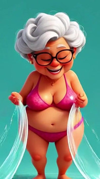 Granny Animation Sticky Mess