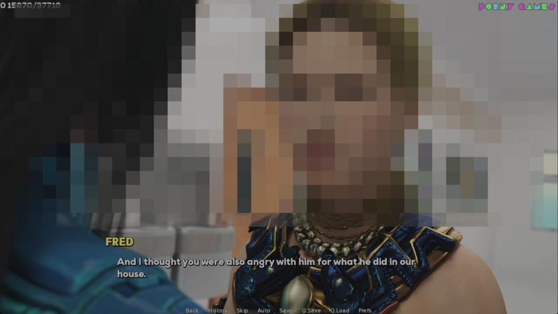 Porny Games: Stíny touhy od Shamandev - Ponechání velkého černého péra s Modrými koulemi,...