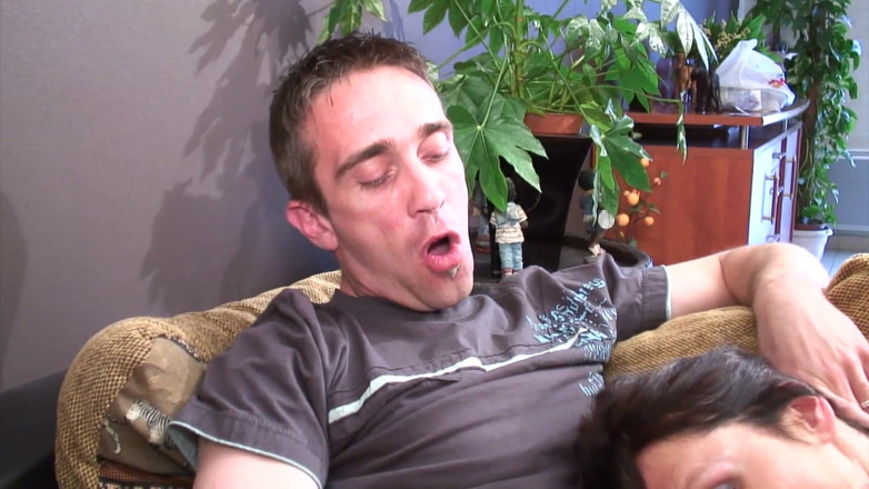 TeenXXX Stories: Lucky brunette fucked in threesome double penetration fuck