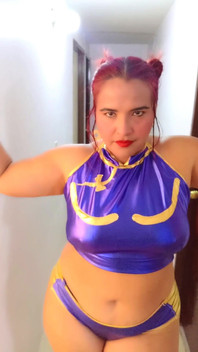 Disguised as Chun Li