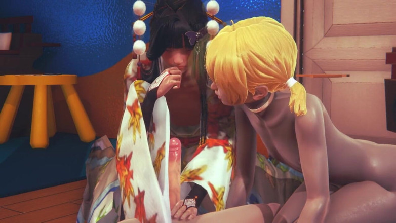 Yaoitube: Yaoi Femboy - 방에서 즐기는 두 명의 펨보이