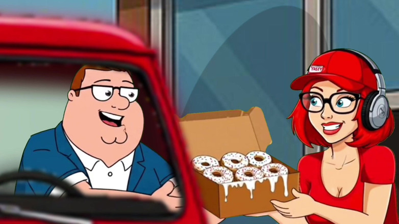Octopussy Lovers Club: Kremalı çörekler. Adult Cartoon