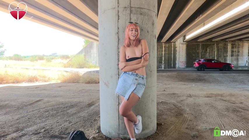 Risky Masturbation Under the Bridge (Candystart Videos)