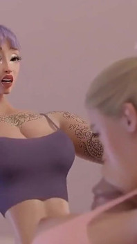 Futa Transsexual sexy muie adâncă în gât cu o curvă slabă în sala de sport
