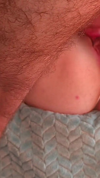 Boyfriend Pussy Licking and Fucking Wet Pussy Closeup