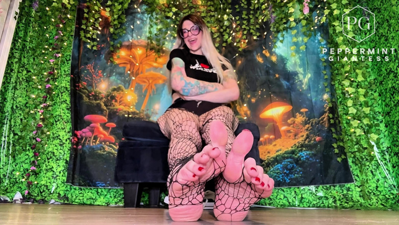 Peppermint Giantess: Шкільний хуліган 67 велетень обманює ботаніка, щоб поклонятися моїм масивним розміром 16 смердючих ніг - видалення взуття та шкарпетки