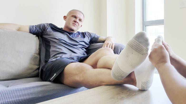 Troy White UK: Alpha Has Sub Foot Worship Session