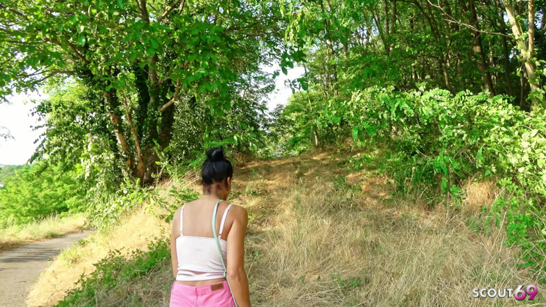 Scout69: Skinny German Latina Teen Christy Ley Talk to Outdoor Fuck...
