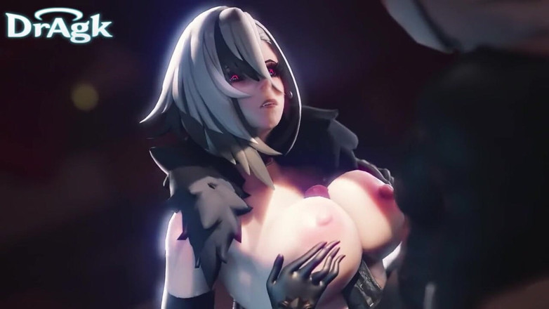 DrAgk: Genshin Impact Arlecchino video kompilace / Interracial, creampie, ntr footjob orální...