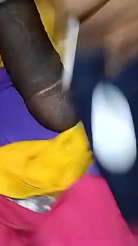 In the Yellow Color, the Blue Panty Blue Gow Is