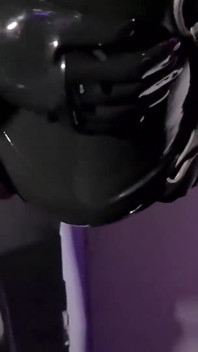 Silent Heavy Rubber Strap on Fucking