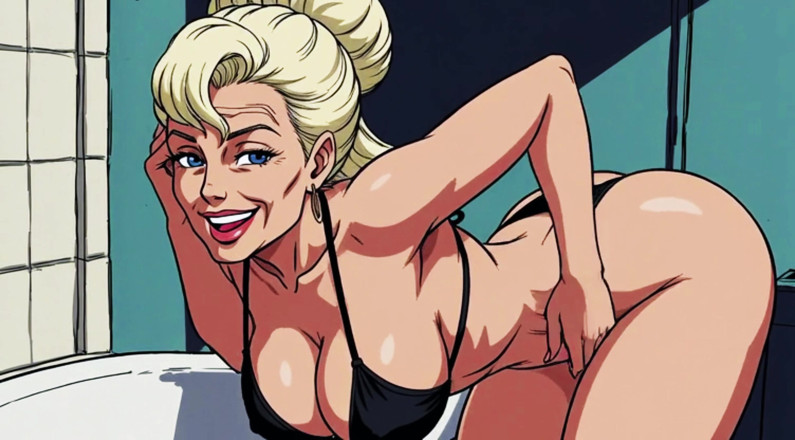 AI Porn: Ai Bathroom Scenes Teasing Shaking Ass