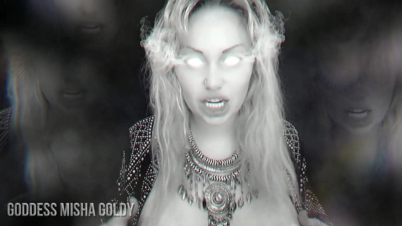 Goddess Misha Goldy: Úplně vyčerpám vaši vitalitu! Stříkej a nakrm mě!