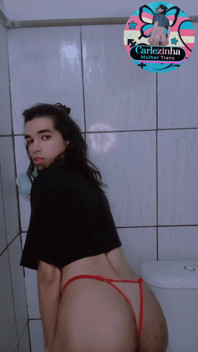 Carles - Slutty Trans Woman Masturbating Cock with Desire, Moaning Like Slut