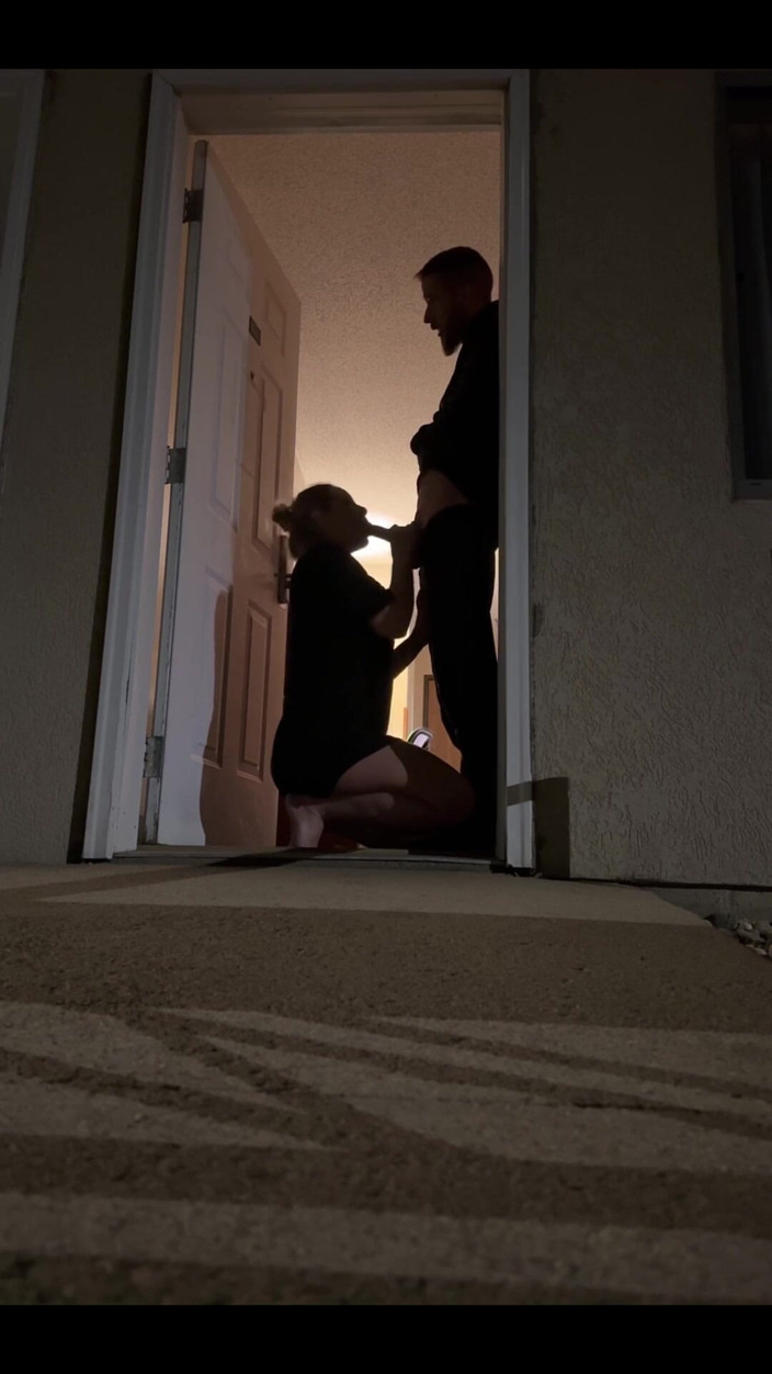 Mya Lane: Trying to Get Caught! Sex in the Doorway at the...