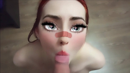 SexyFairyTale: Anime girl sucks dick