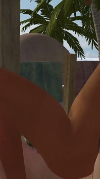 Exotisches mädchen reitet auf einem dicken, fetten schwanz in einem karibischen resort - 3D Porno