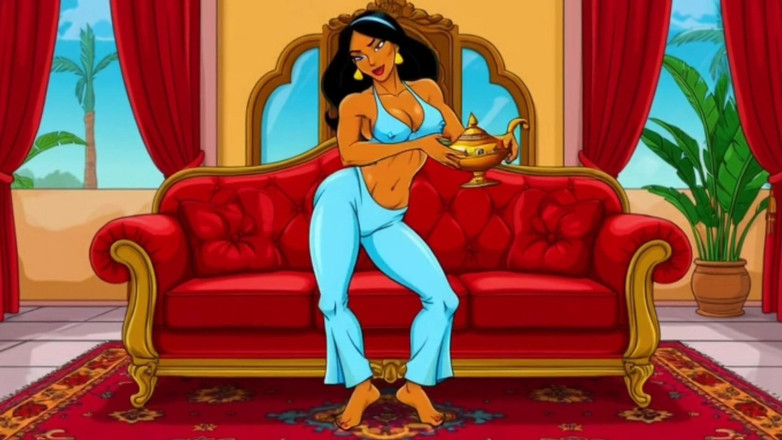 Octopussy Lovers Club: La Princesse Jasmine, La Femme Infidèle D’aladin. Dessin Animé, Parodie
