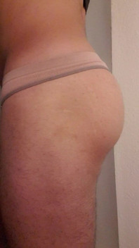 Ass in Girls Underwear