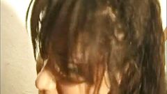 Shemales Tales: Black beauty Tgirl gets banged on the kitchen table
