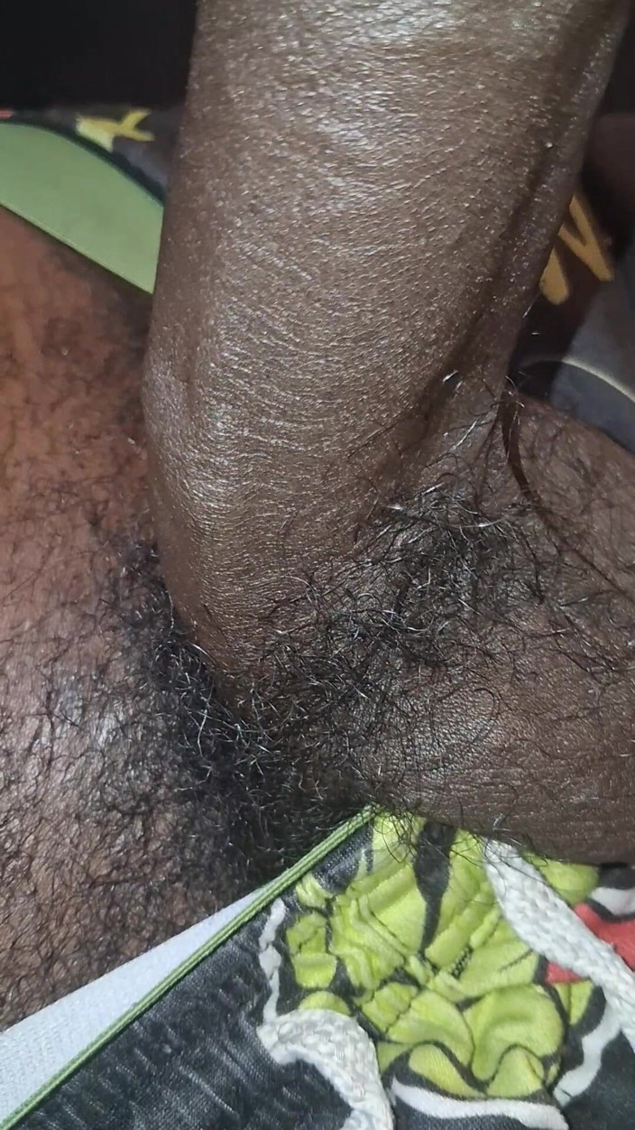 Chocolate Meat Stick: Zblízka a osobní obrovské koule Masivní černé nesestříhané péro