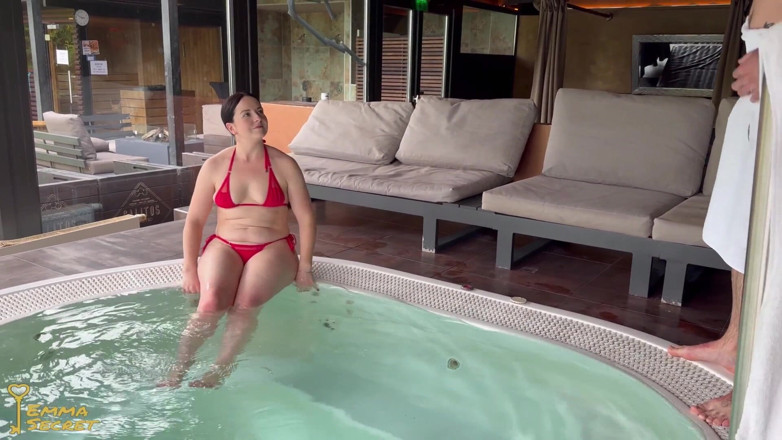 Emma Secret: Awesome! Big Dick Fucks Me Right at the Hot Tub!