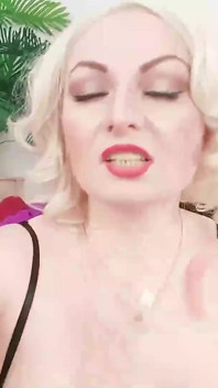 Strap-on POV: Domme in stockings dirty talk