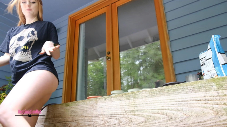 Destination Kat: Shaved Pussy Gardening
