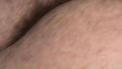 Scratching and Puncturing His Big Hairy Butt with My Long and Natural Fingernails