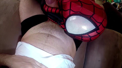 Nylon Xtreme: Spidergirl want cum on face zentai