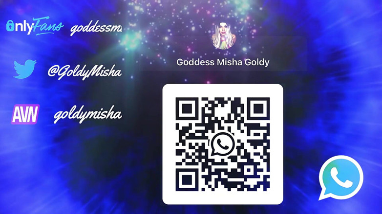 Goddess Misha Goldy: 最诱人、最裸体的鸡巴和钱包耗尽，撸管指挥游戏！