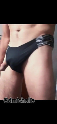 Crossdresser Cdmichell Wearing Daughters Black Panties