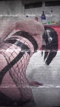 Butt Girl Tiffany Ciskiss Spooky Goth Slut in Face Paint Butt Fucking Xl Dildo