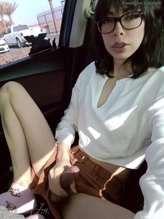 Kawaii Jess: Accarezzandomi dentro la mia auto versione completa