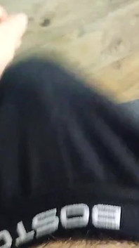 Horny Guy Playing with His Huge Throbbing Bulge in Underwear Ends up Moaning Until Orgasm